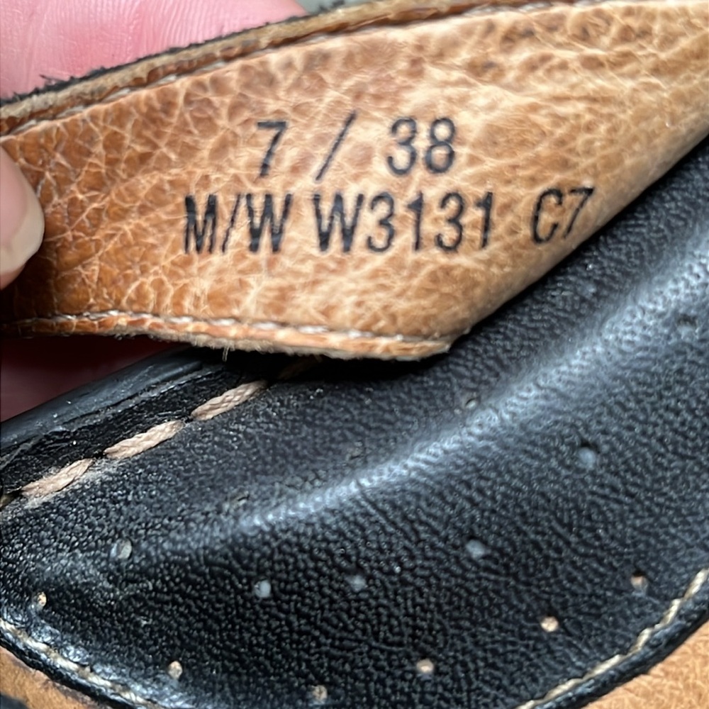 Born Black Leather Cross-Strap Slide Sandals - Picture 10 of 11